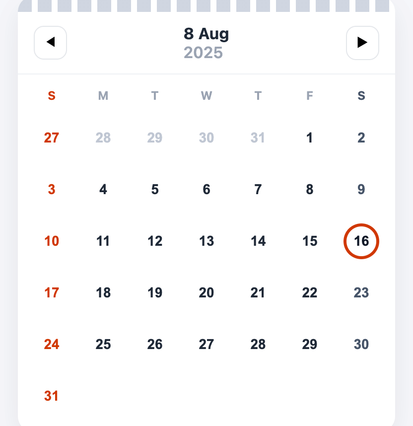 Calendar Image